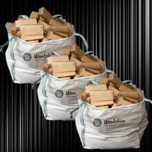 3x Kiln Dried Hardwood log Bulk Bags