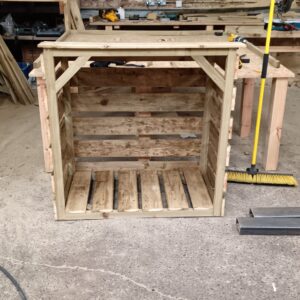 4x4 log store - 120w x 120h x 60 deep