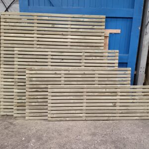 Slatted Fence Panels - 6x3 183cm x 90cm