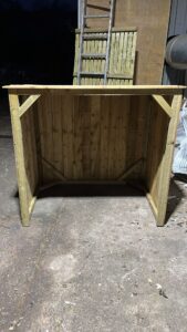 2 Bin Store 134cm Wide x 91cm Deep x 122cm Height